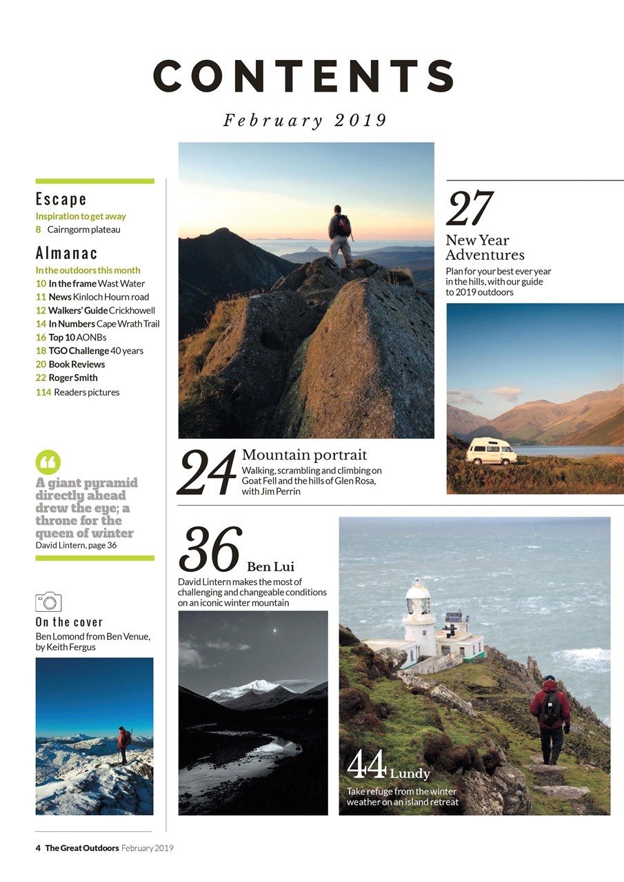 TGO - The Great Outdoors Magazine Preview Pages