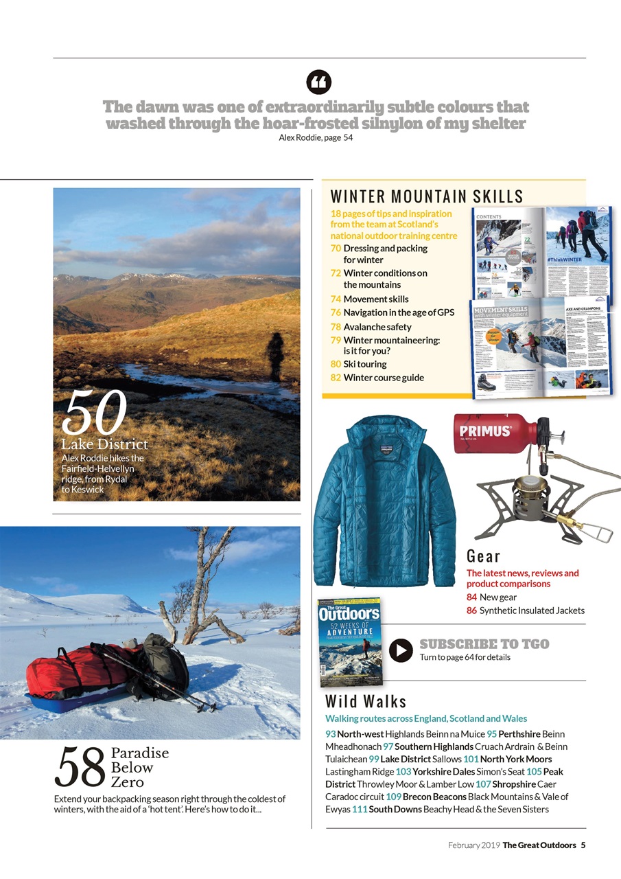 TGO - The Great Outdoors Magazine Preview Pages