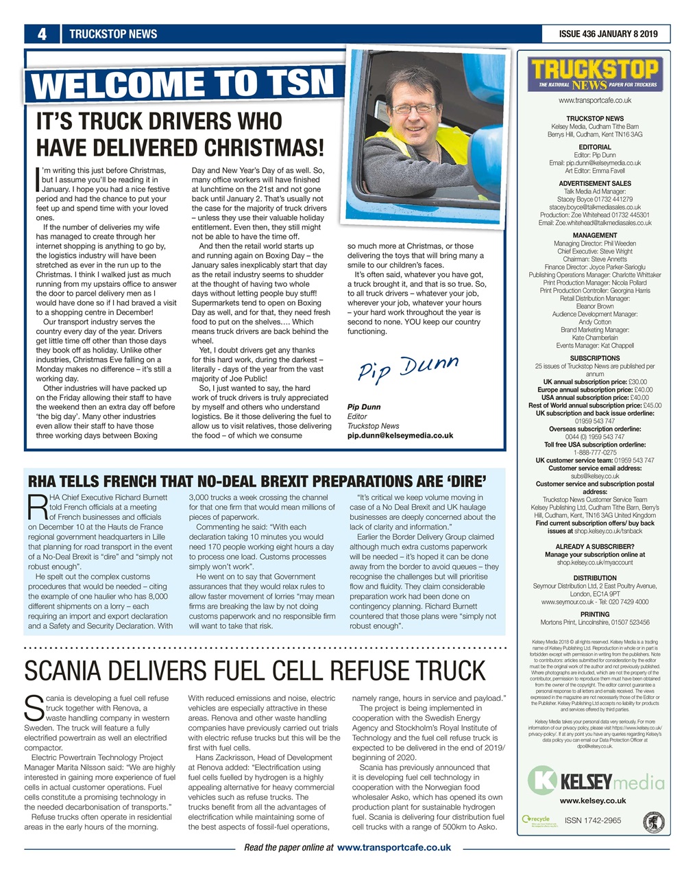 Truckstop News Preview Pages