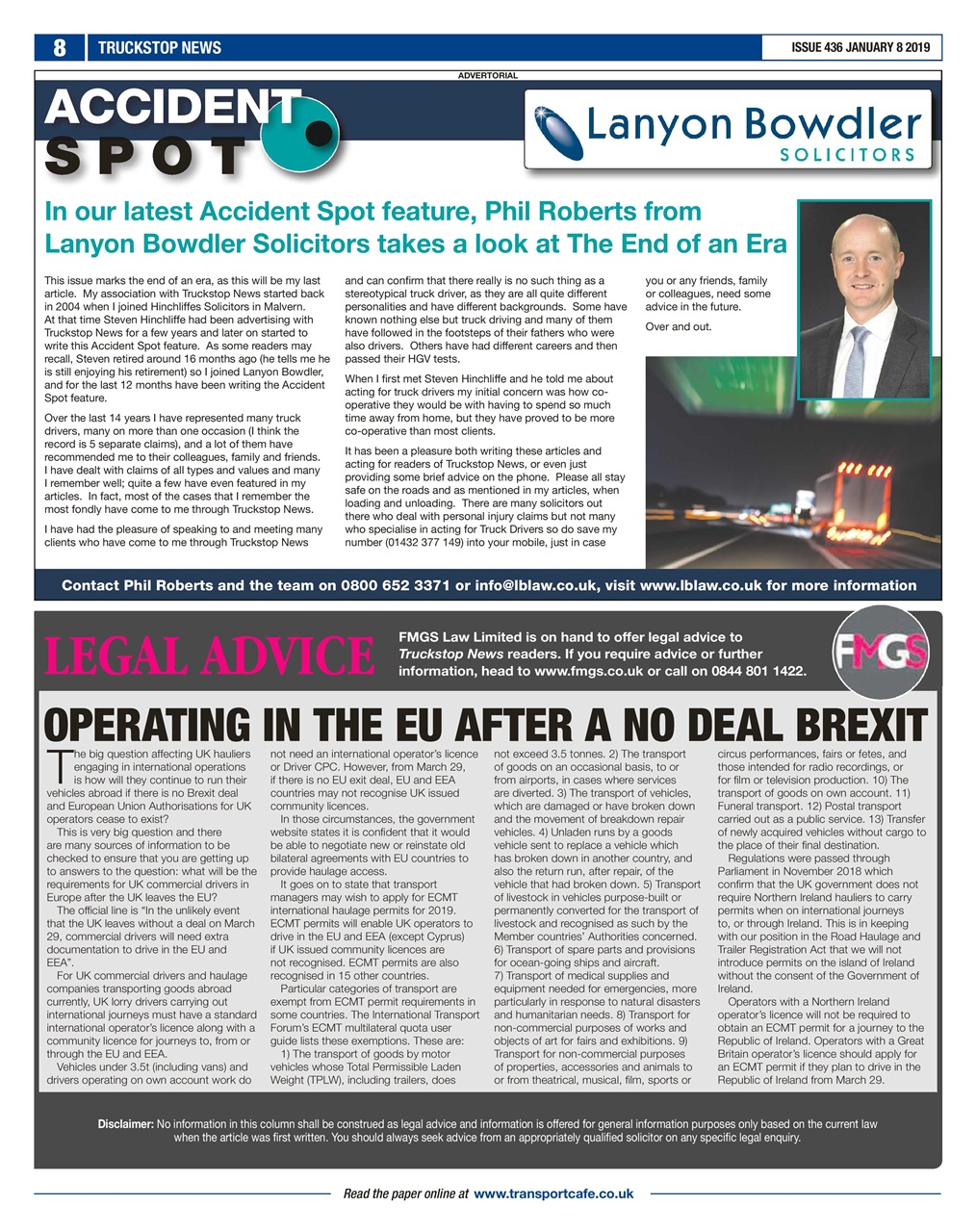 Truckstop News Preview Pages