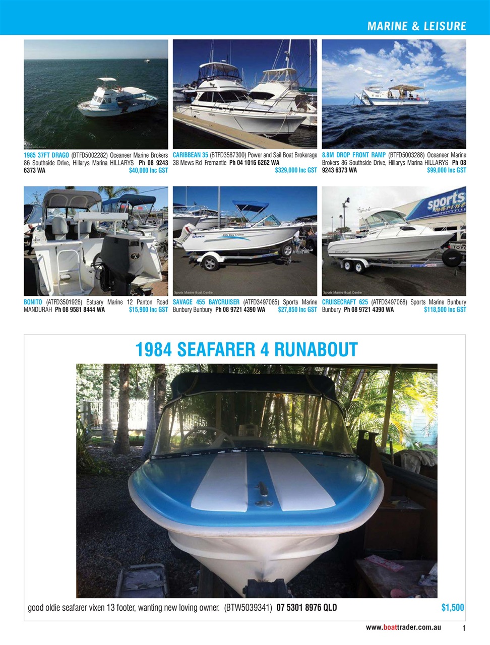 Boat Trader Australia Preview Pages
