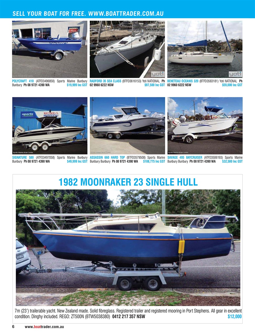 Boat Trader Australia Preview Pages