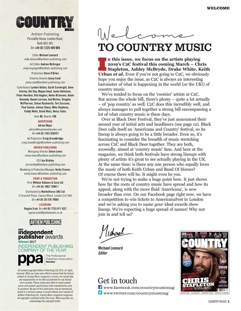 Country Music Preview Pages