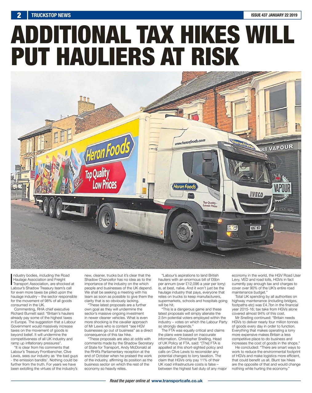 Truckstop News Preview Pages