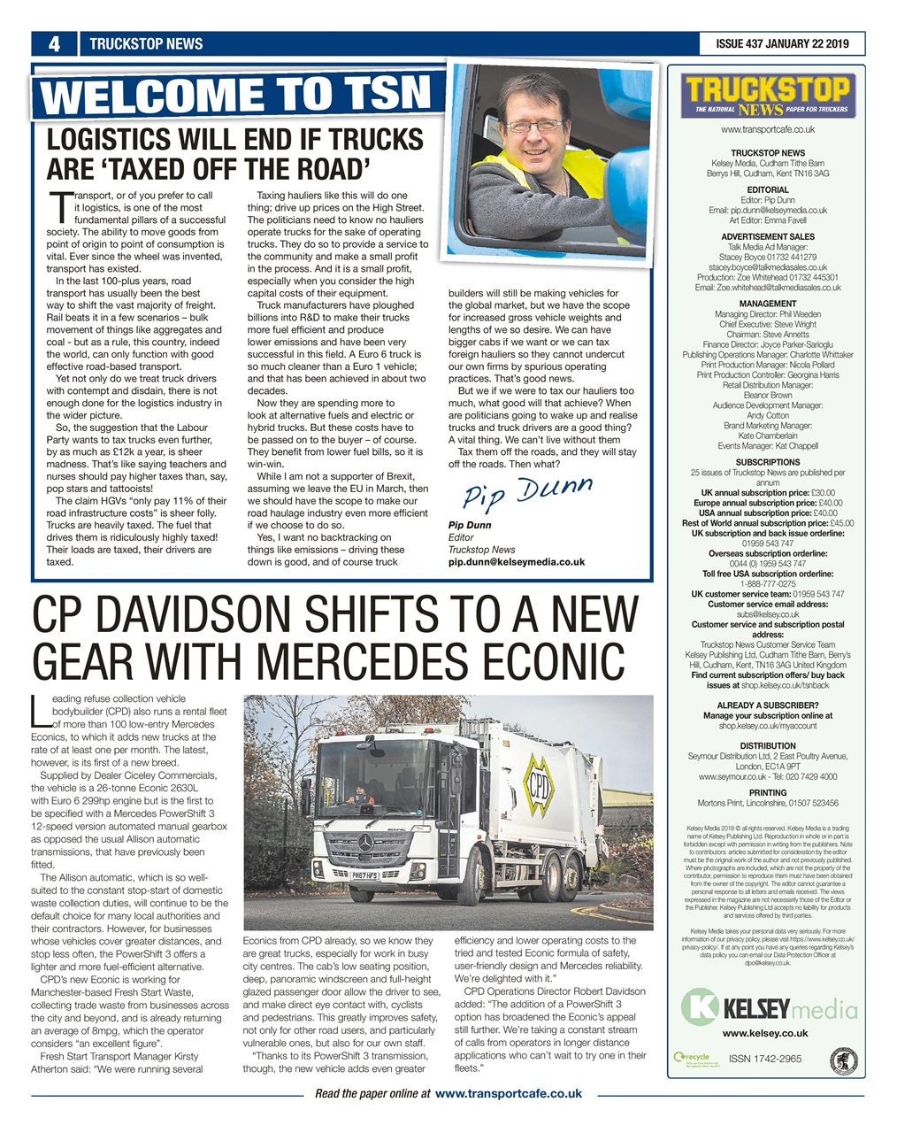Truckstop News Preview Pages