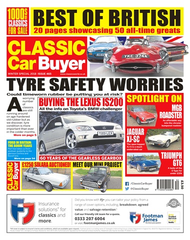 Classic Car Buyer issue Winter Special 2018