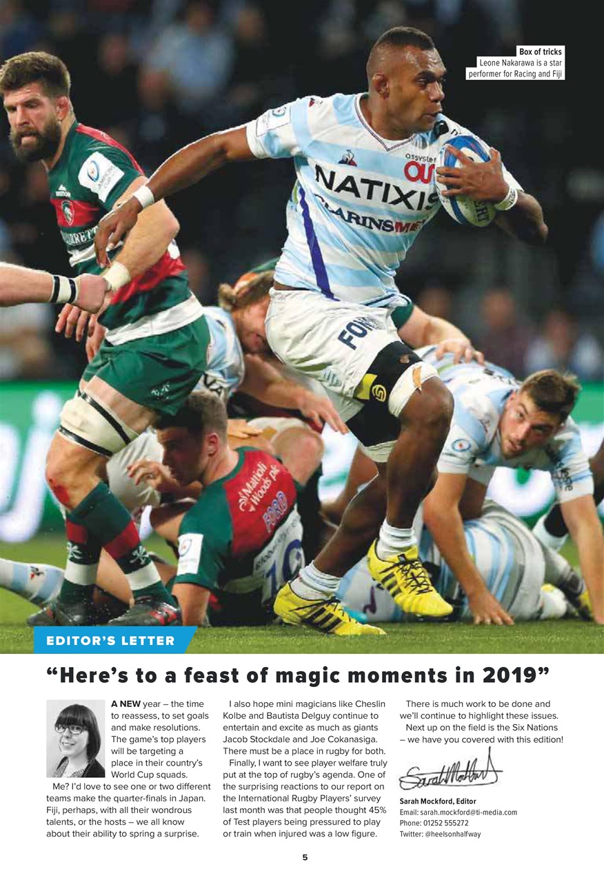 Rugby World Preview Pages