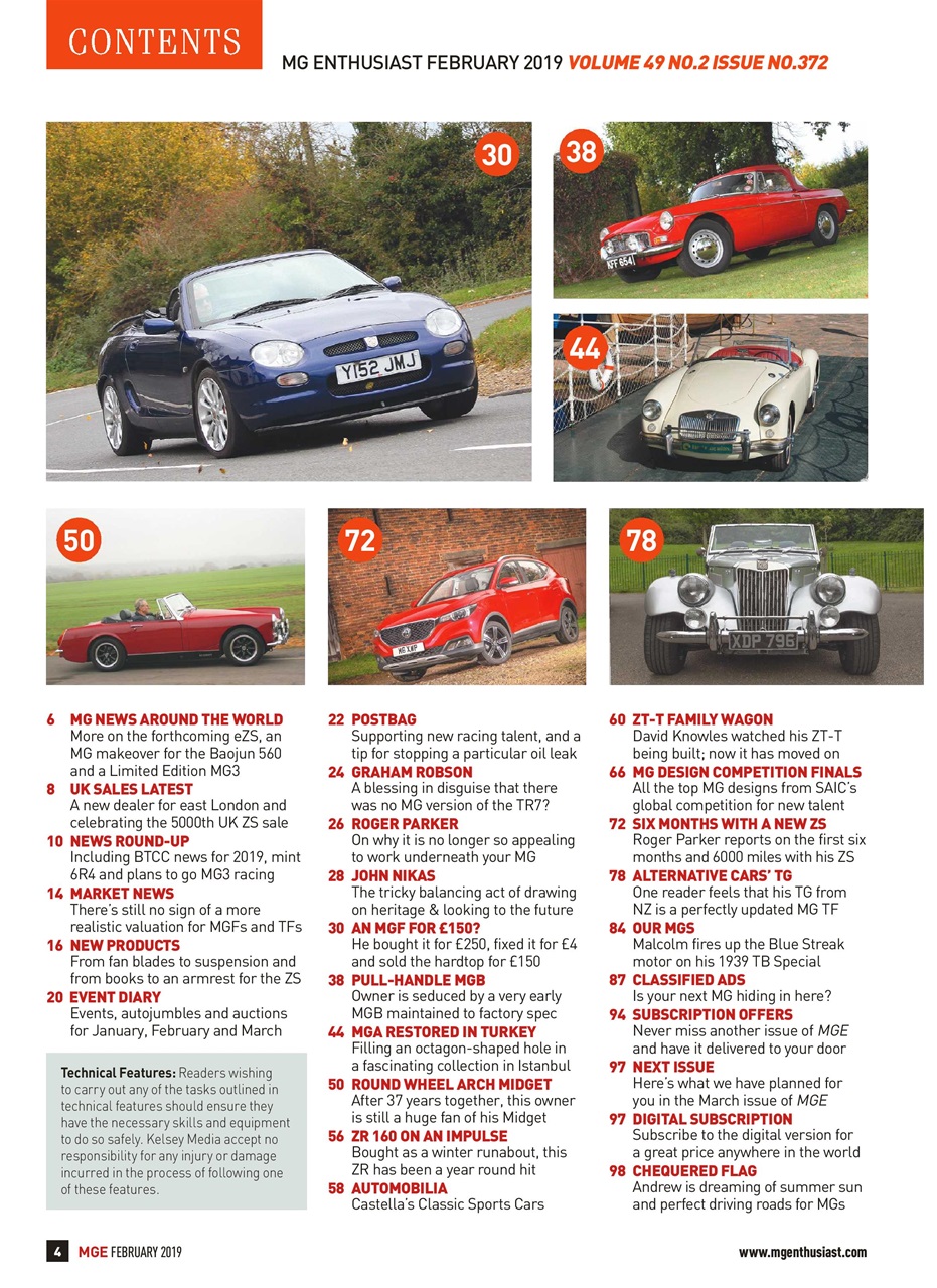 MG Enthusiast Preview Pages