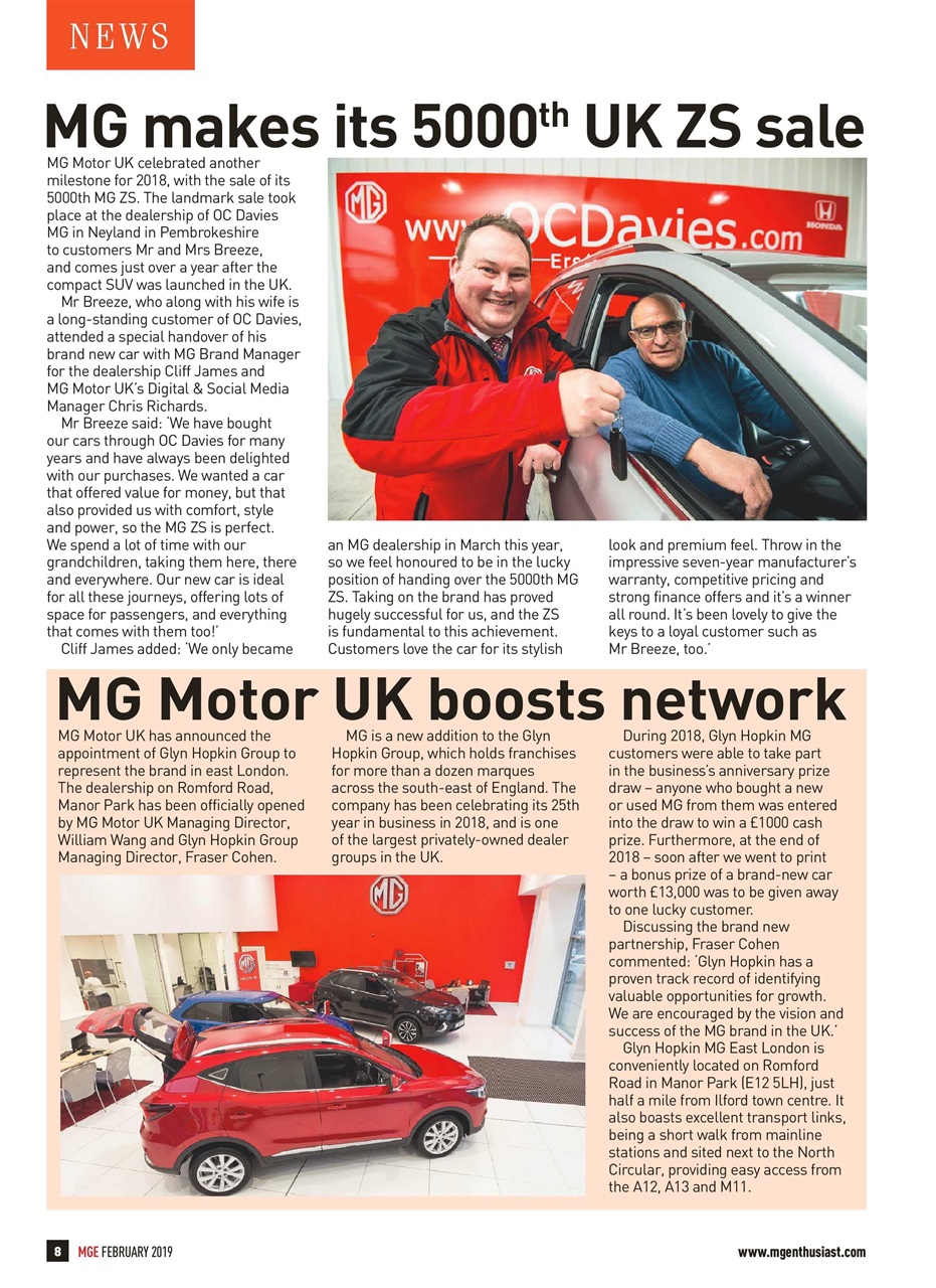 MG Enthusiast Preview Pages