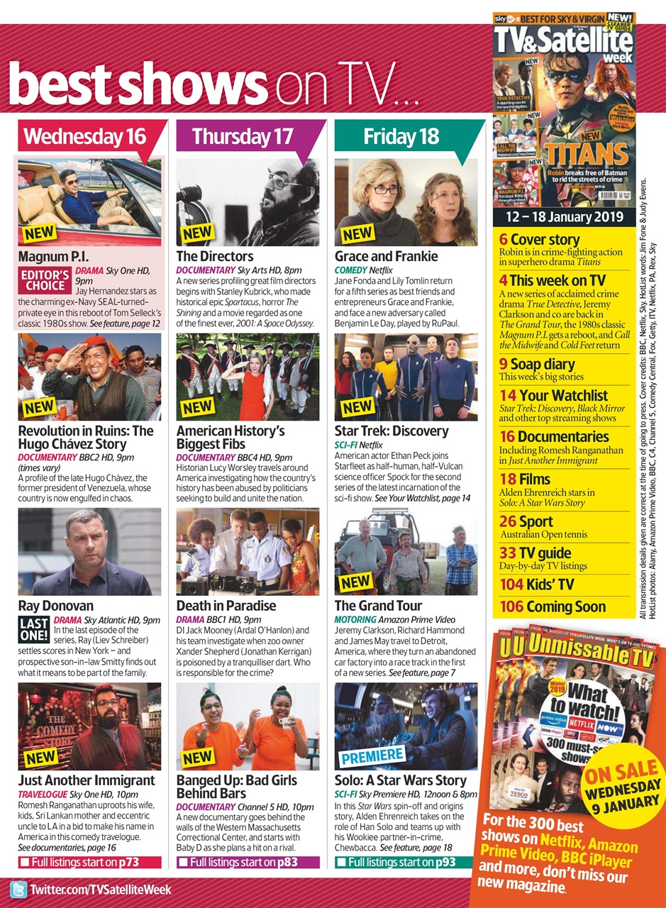 TV & Satellite Week Preview Pages