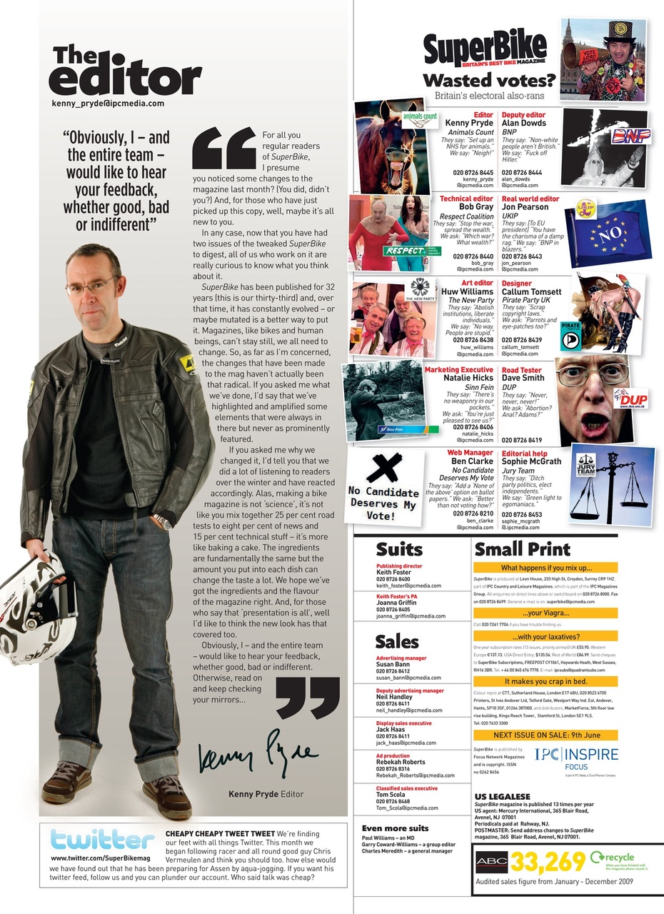 Superbike Magazine Preview Pages