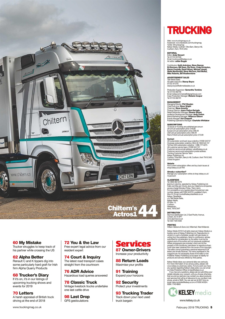Trucking Magazine Preview Pages