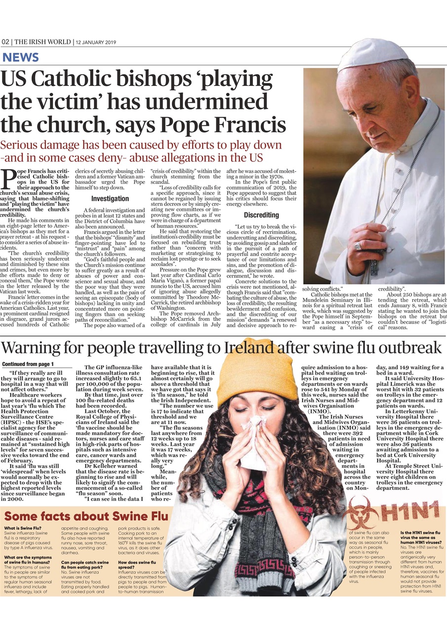 Irish World Preview Pages