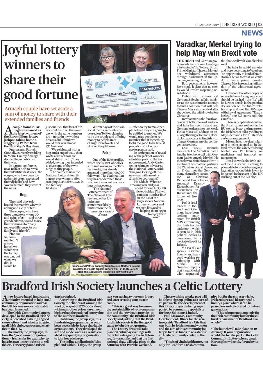 Irish World Preview Pages