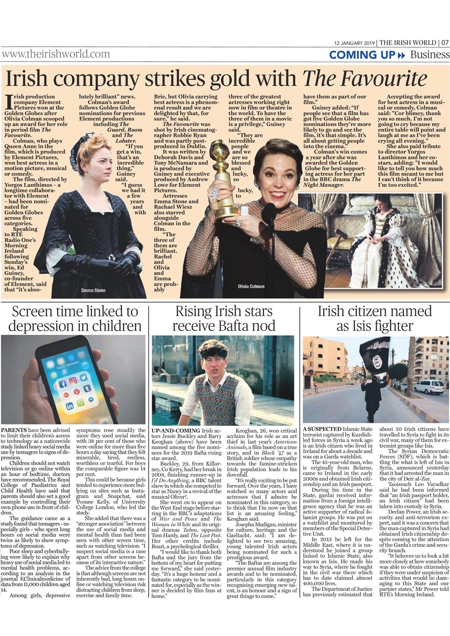 Irish World Preview Pages