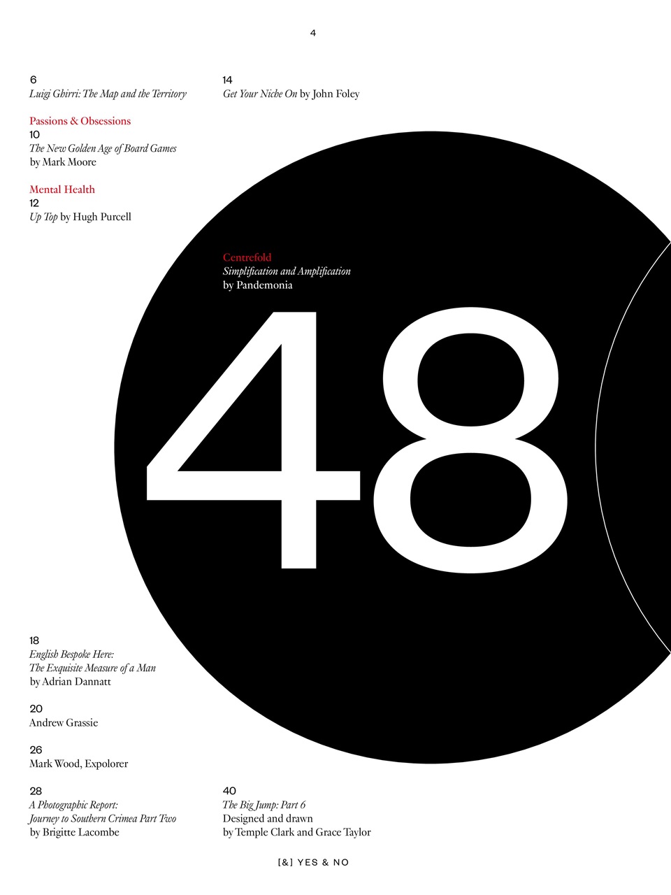 Yes & No Magazine Preview Pages