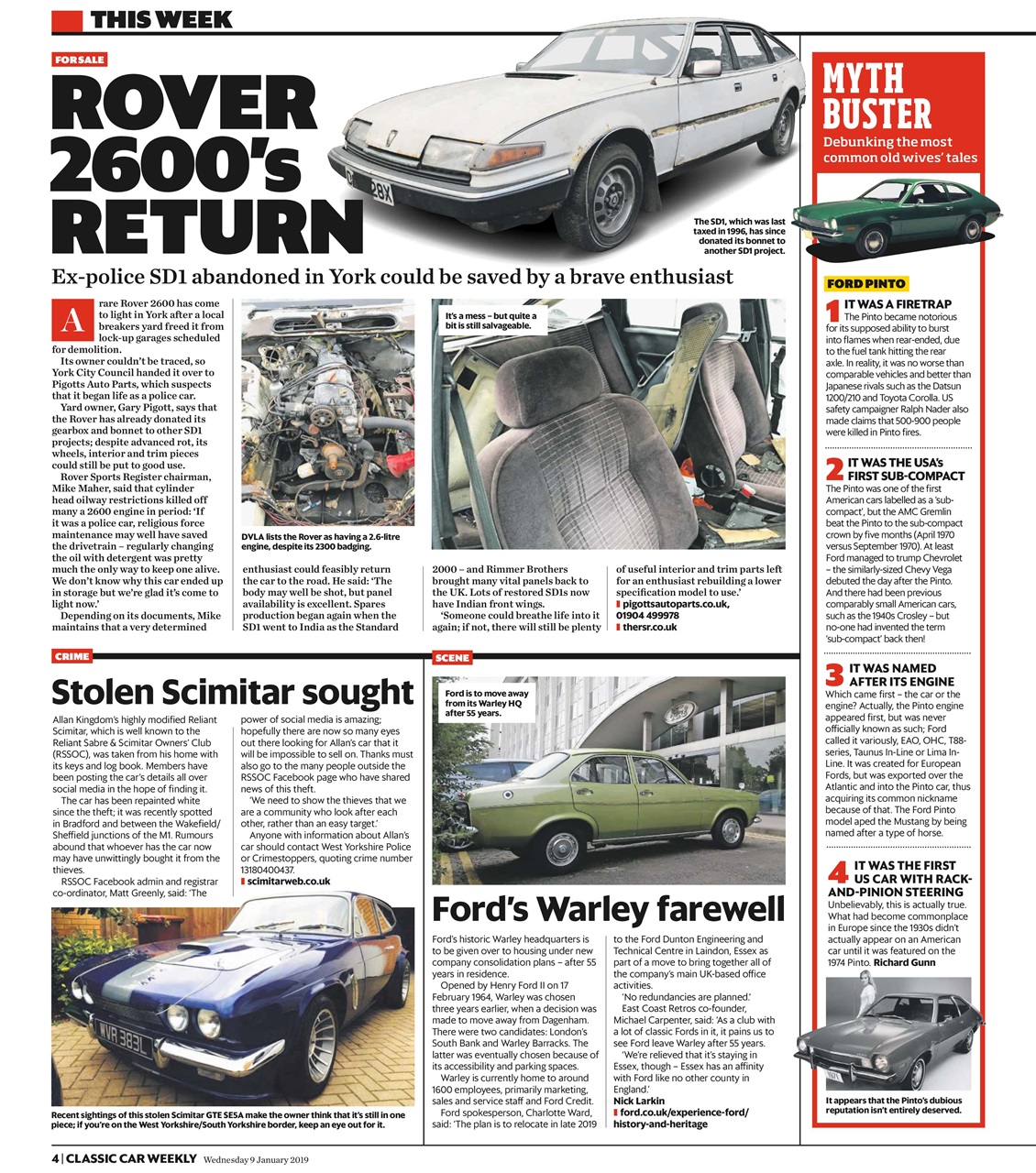 Classic Car Weekly Preview Pages