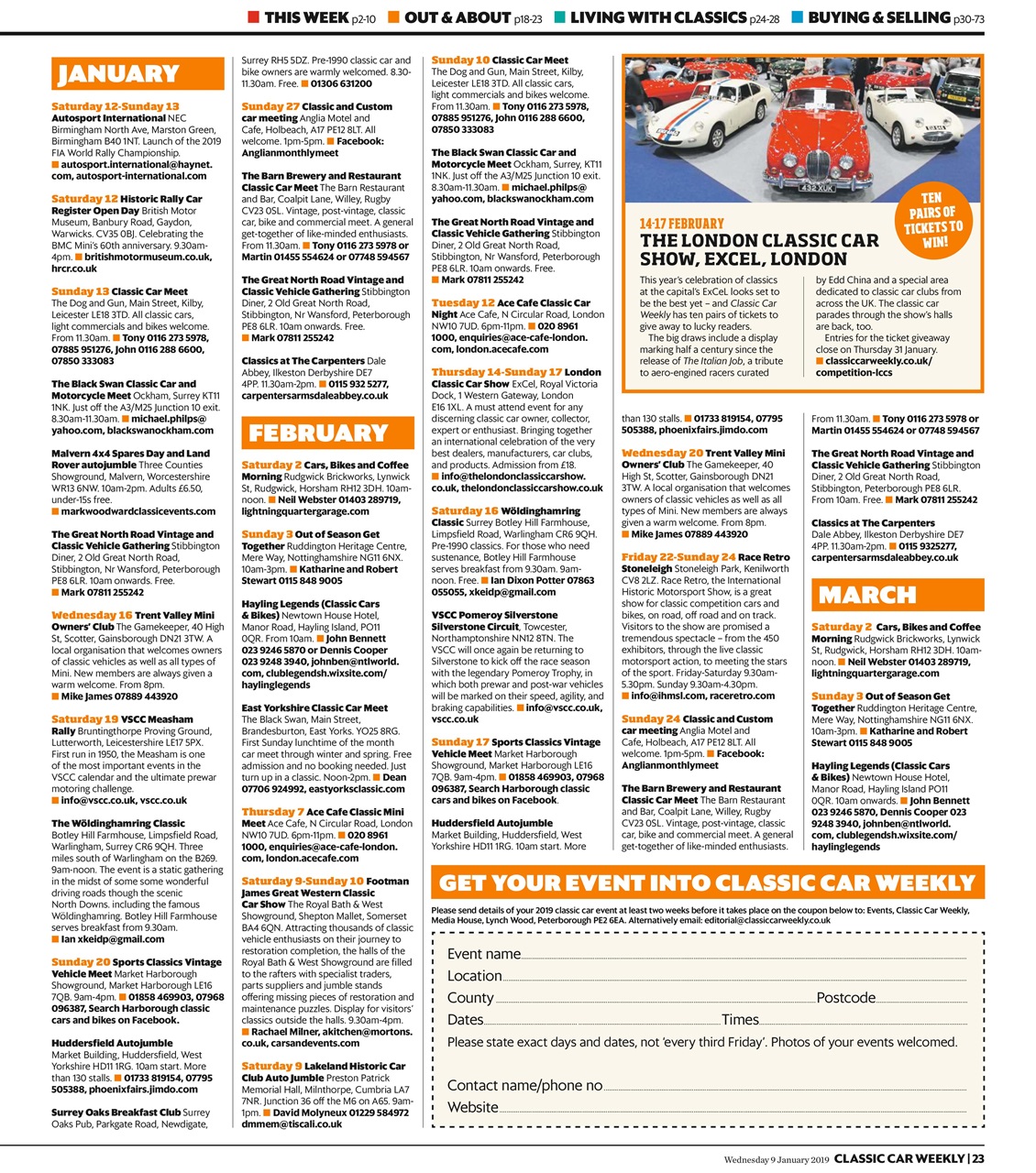 Classic Car Weekly Preview Pages