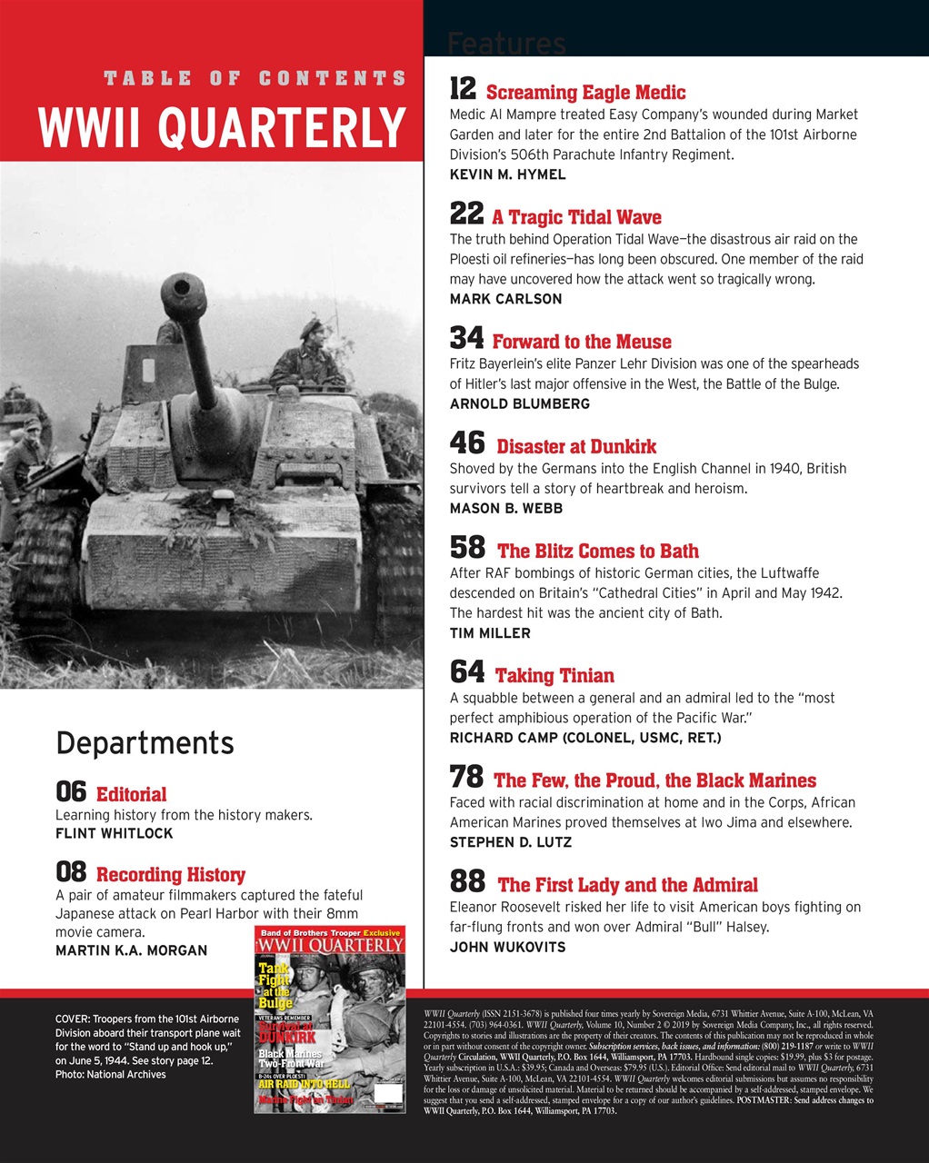 WWII Quarterly Preview Pages