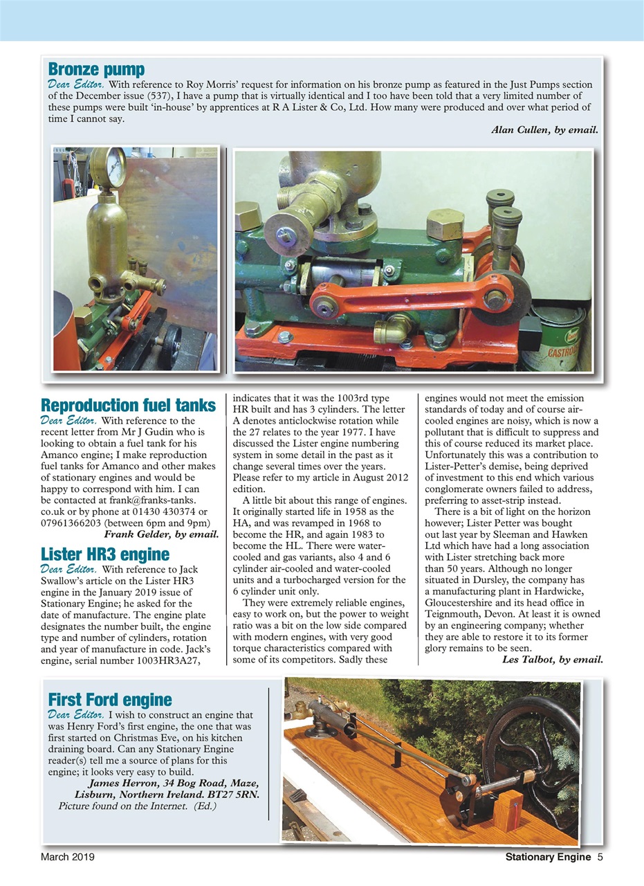 Stationary Engine Preview Pages
