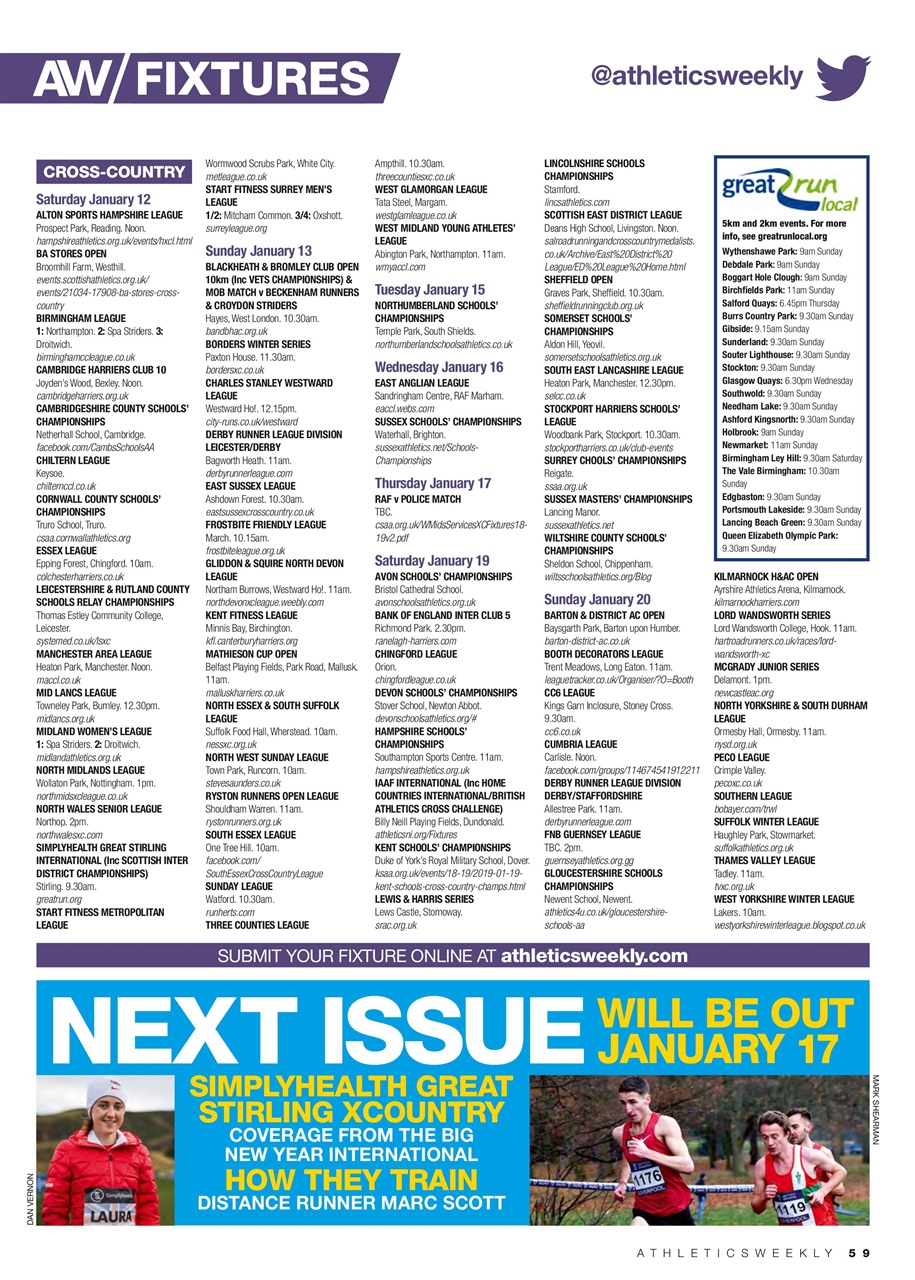 AW – Athletics Weekly Magazine Preview Pages