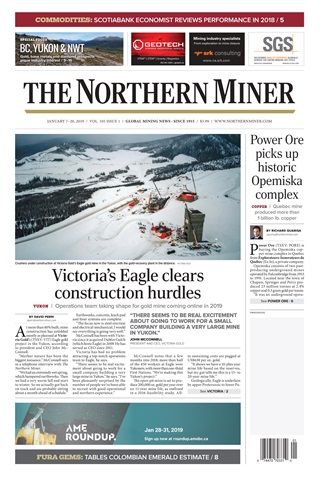 The Northern Miner issue Vol. 105 No. 1