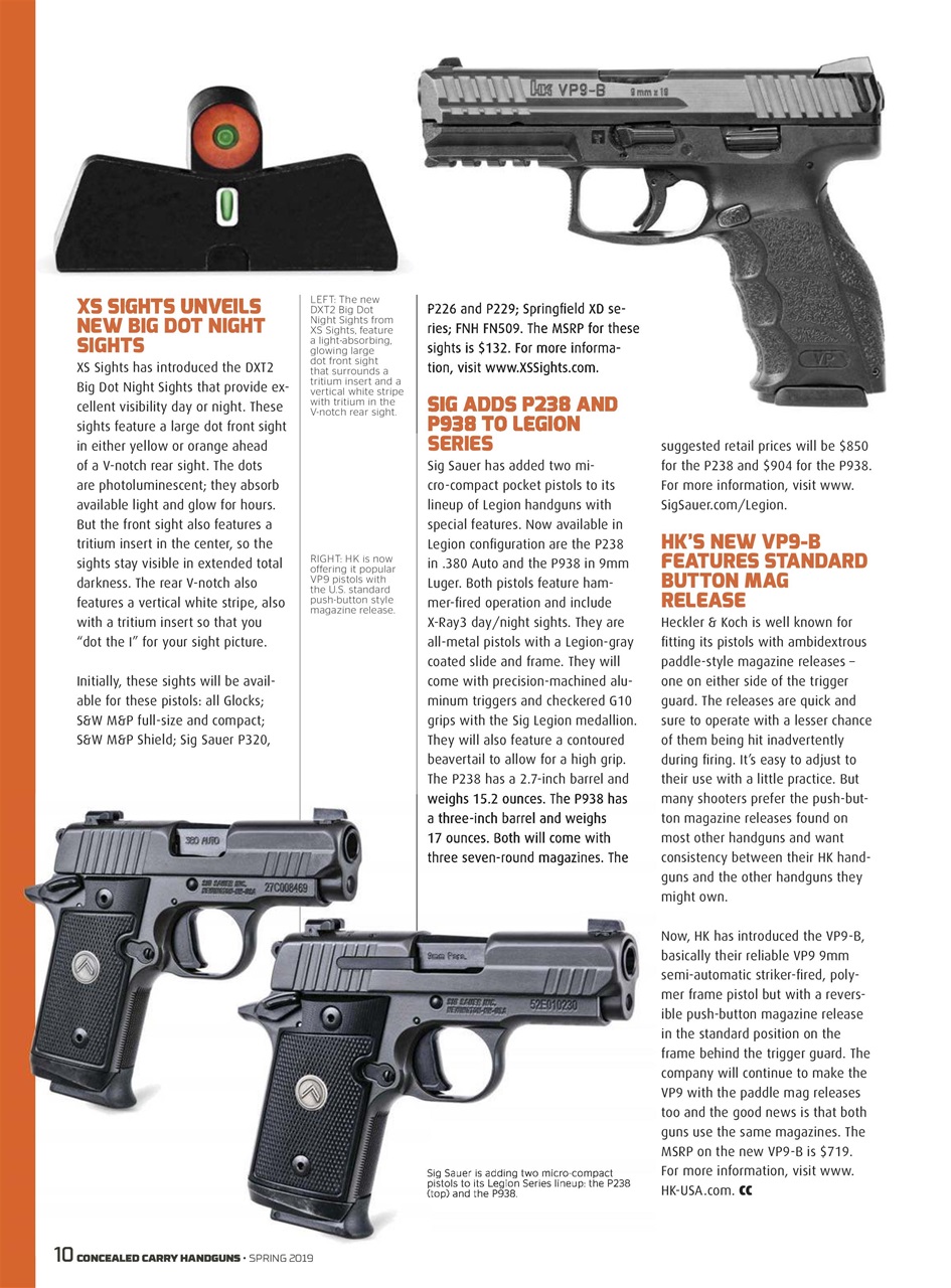 Concealed Carry Handguns Preview Pages
