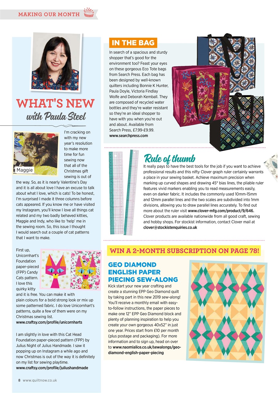 Quilt Now Preview Pages