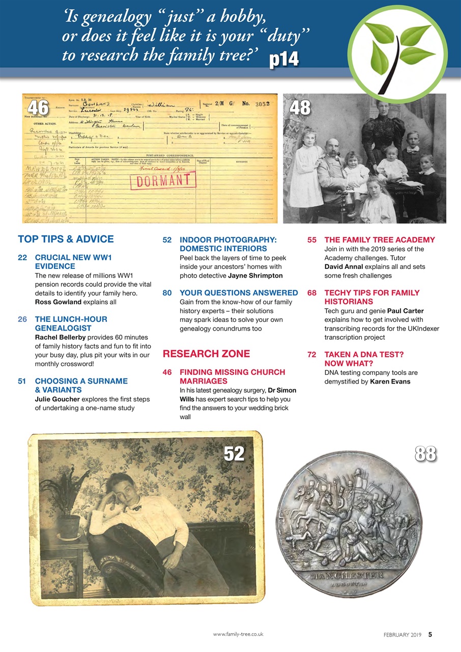 Family Tree Preview Pages