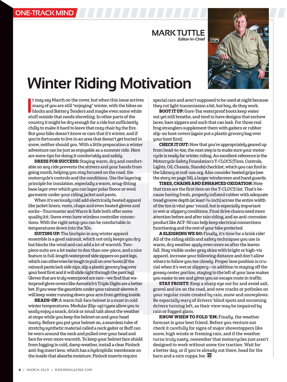 Rider Magazine Preview Pages