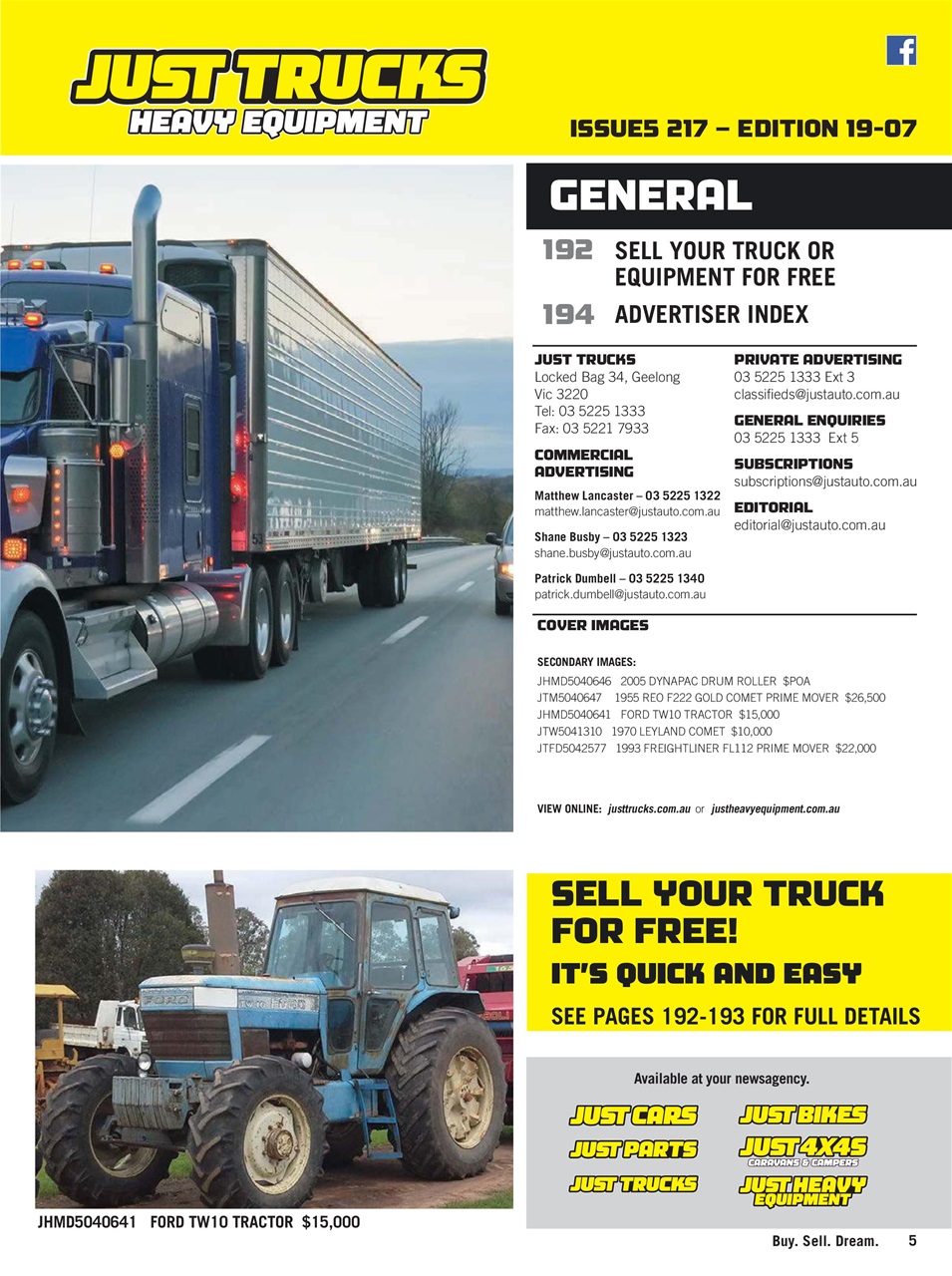 JUST TRUCKS Preview Pages