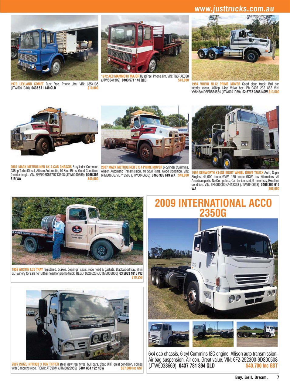 JUST TRUCKS Preview Pages