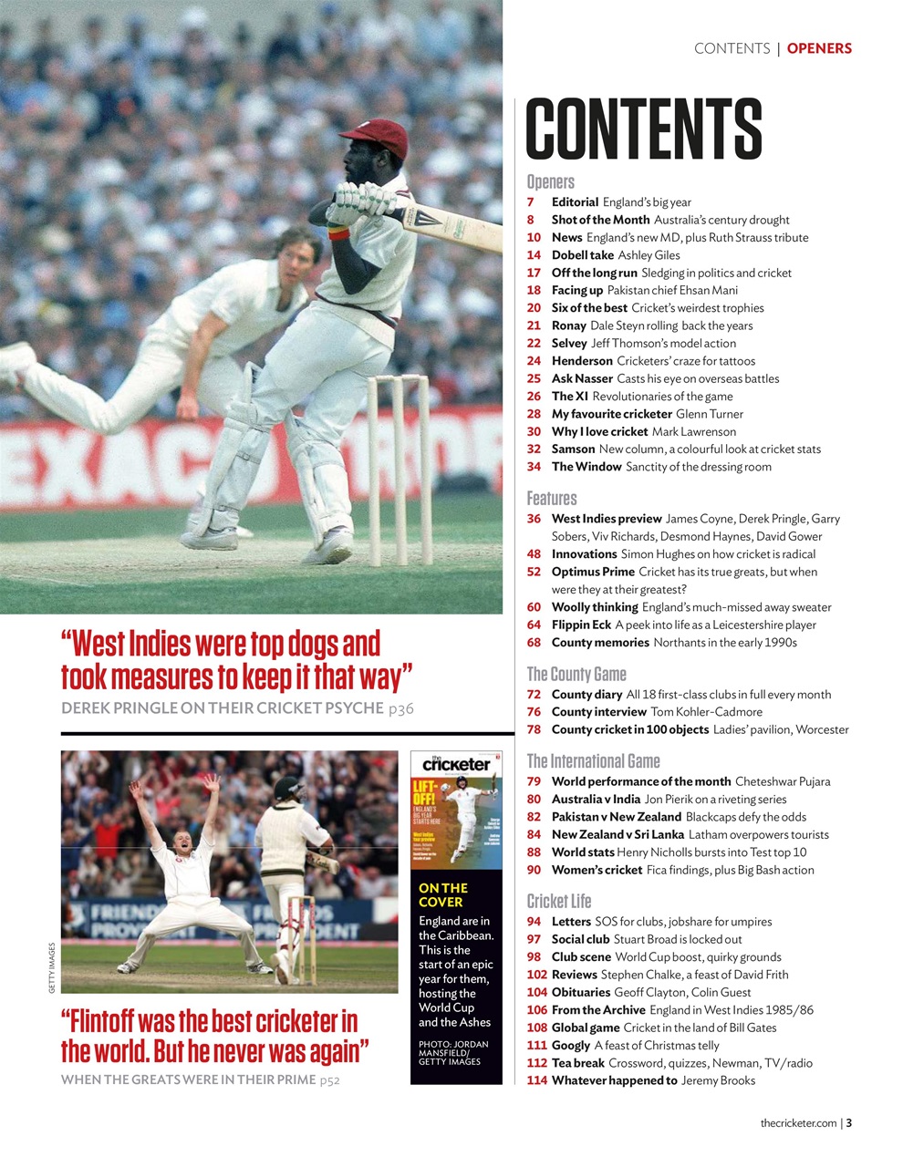 The Cricketer Magazine Preview Pages