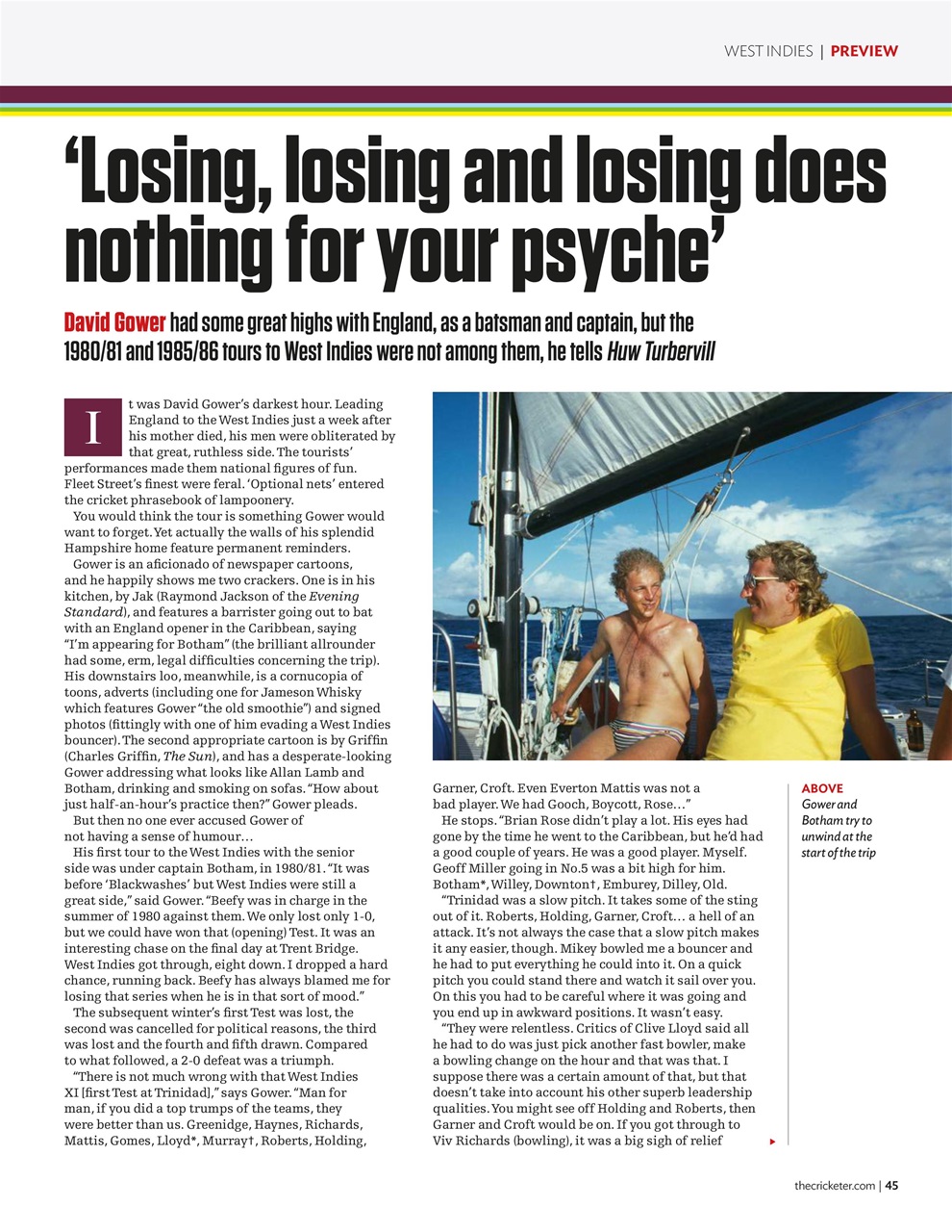 The Cricketer Magazine Preview Pages