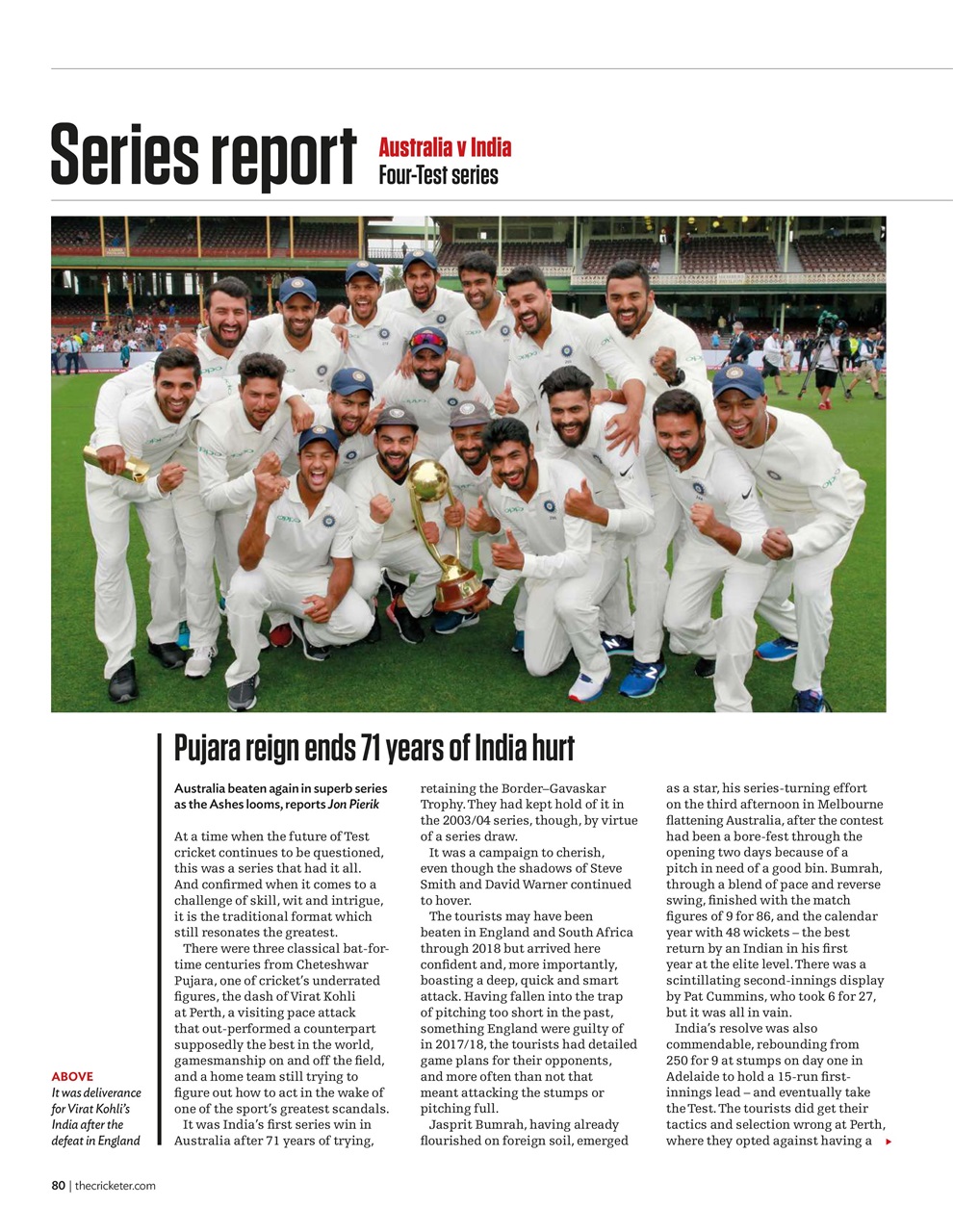 The Cricketer Magazine Preview Pages