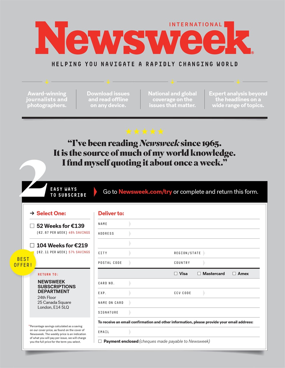 Newsweek International Preview Pages