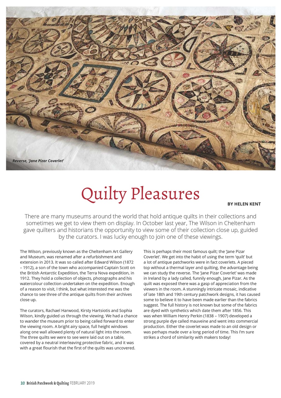 Patchwork and Quilting Preview Pages