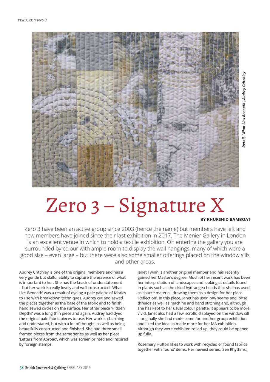 Patchwork and Quilting Preview Pages