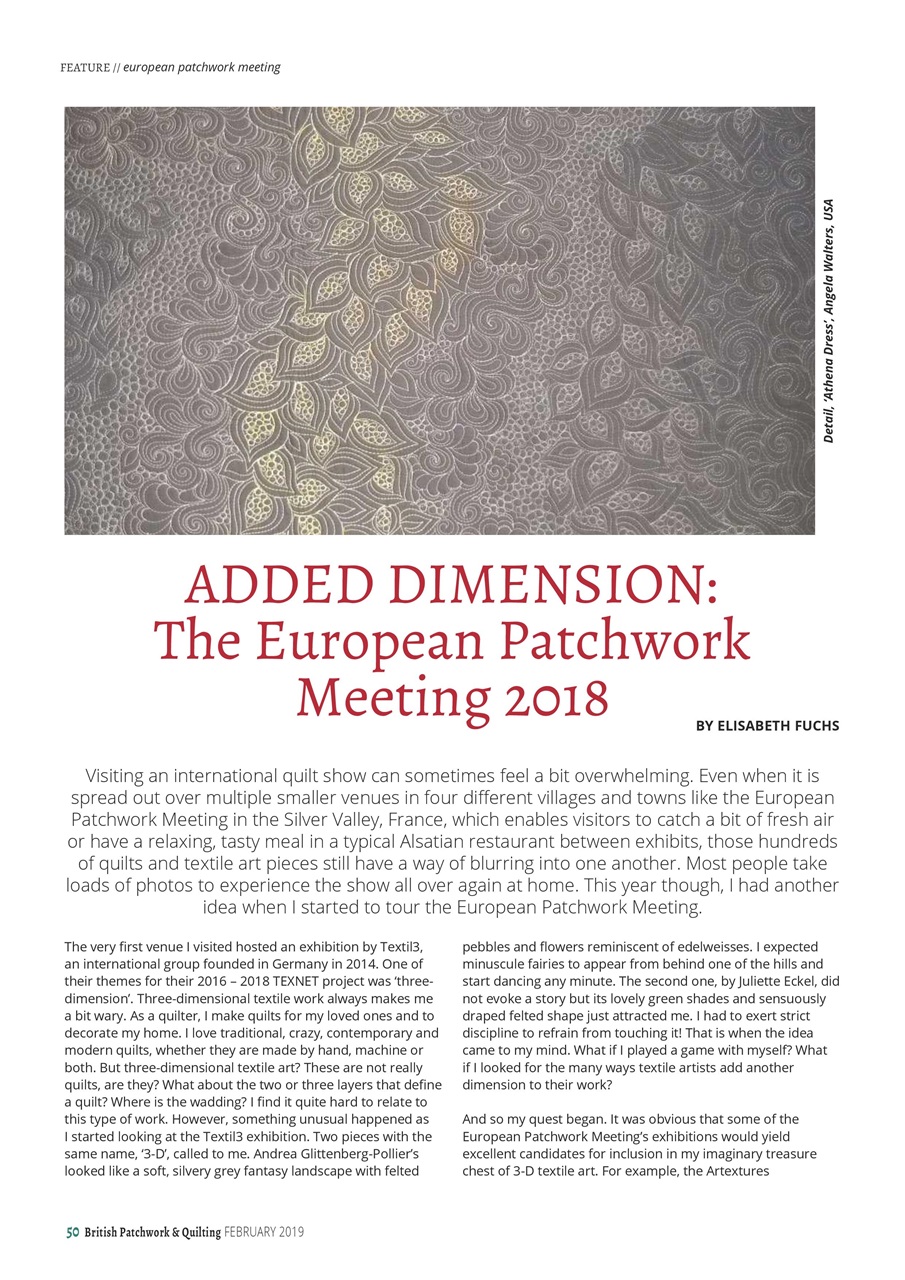 Patchwork and Quilting Preview Pages