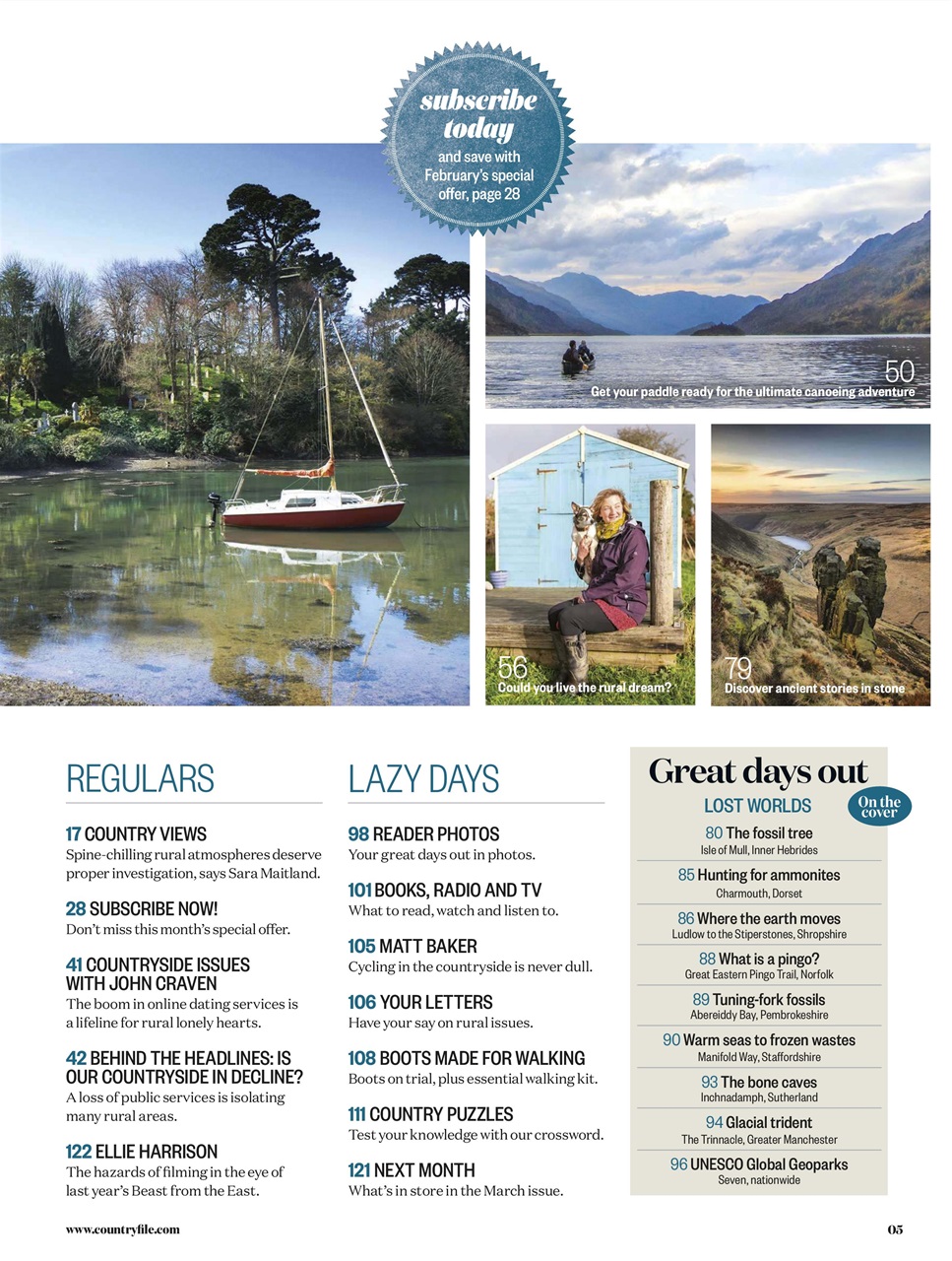 BBC Countryfile Magazine Preview Pages