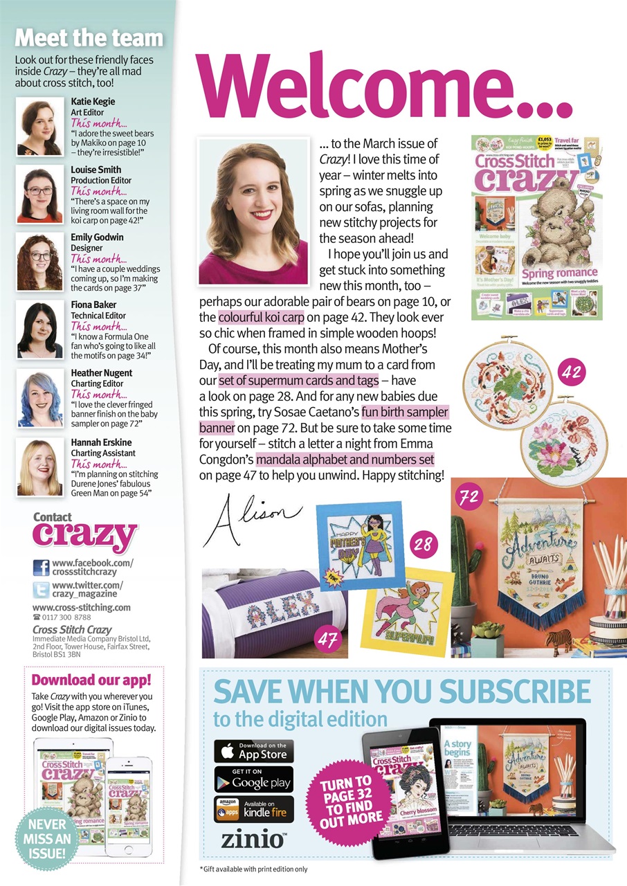 Cross Stitch Crazy Preview Pages