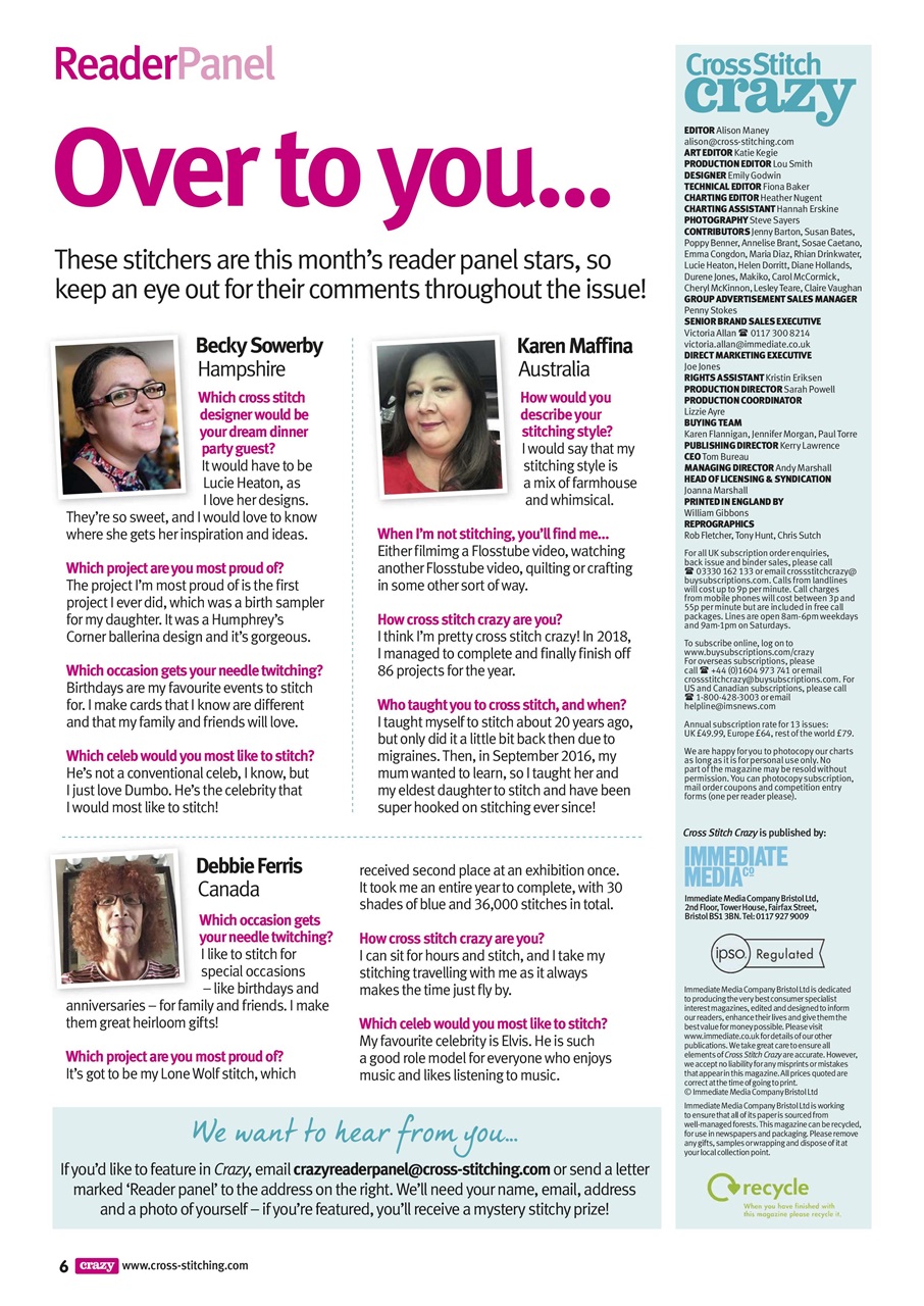 Cross Stitch Crazy Preview Pages