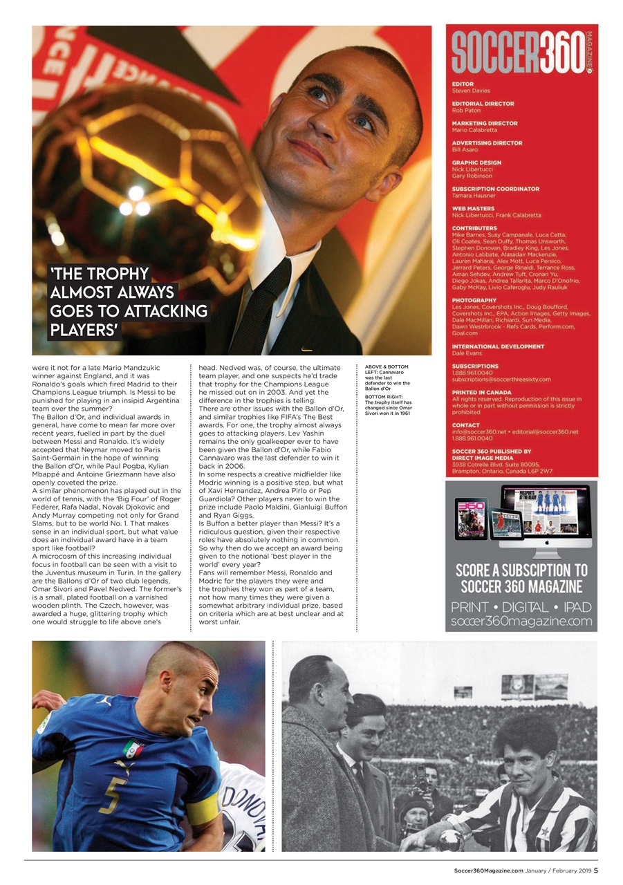 Soccer 360 Preview Pages