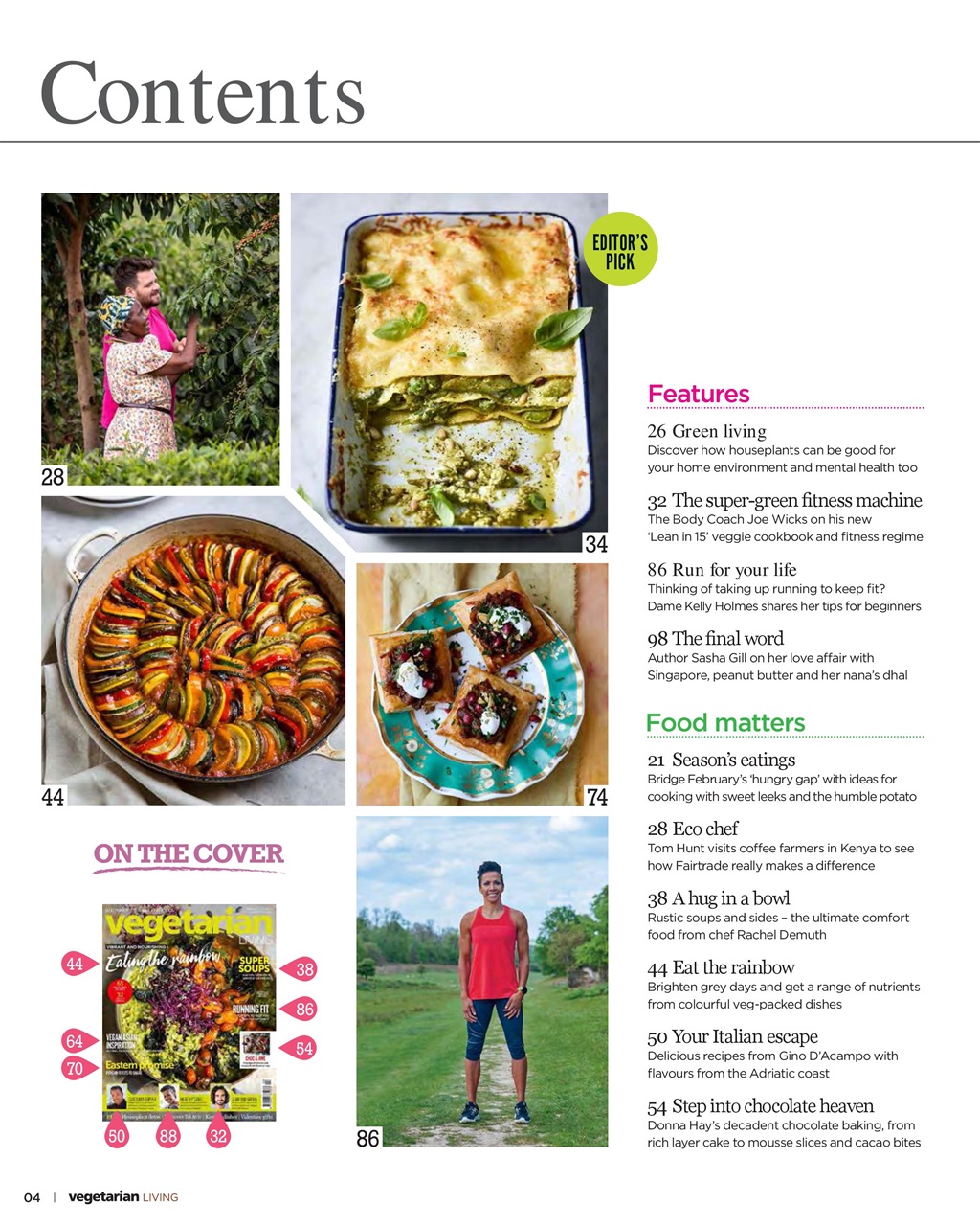 Vegetarian Living Preview Pages