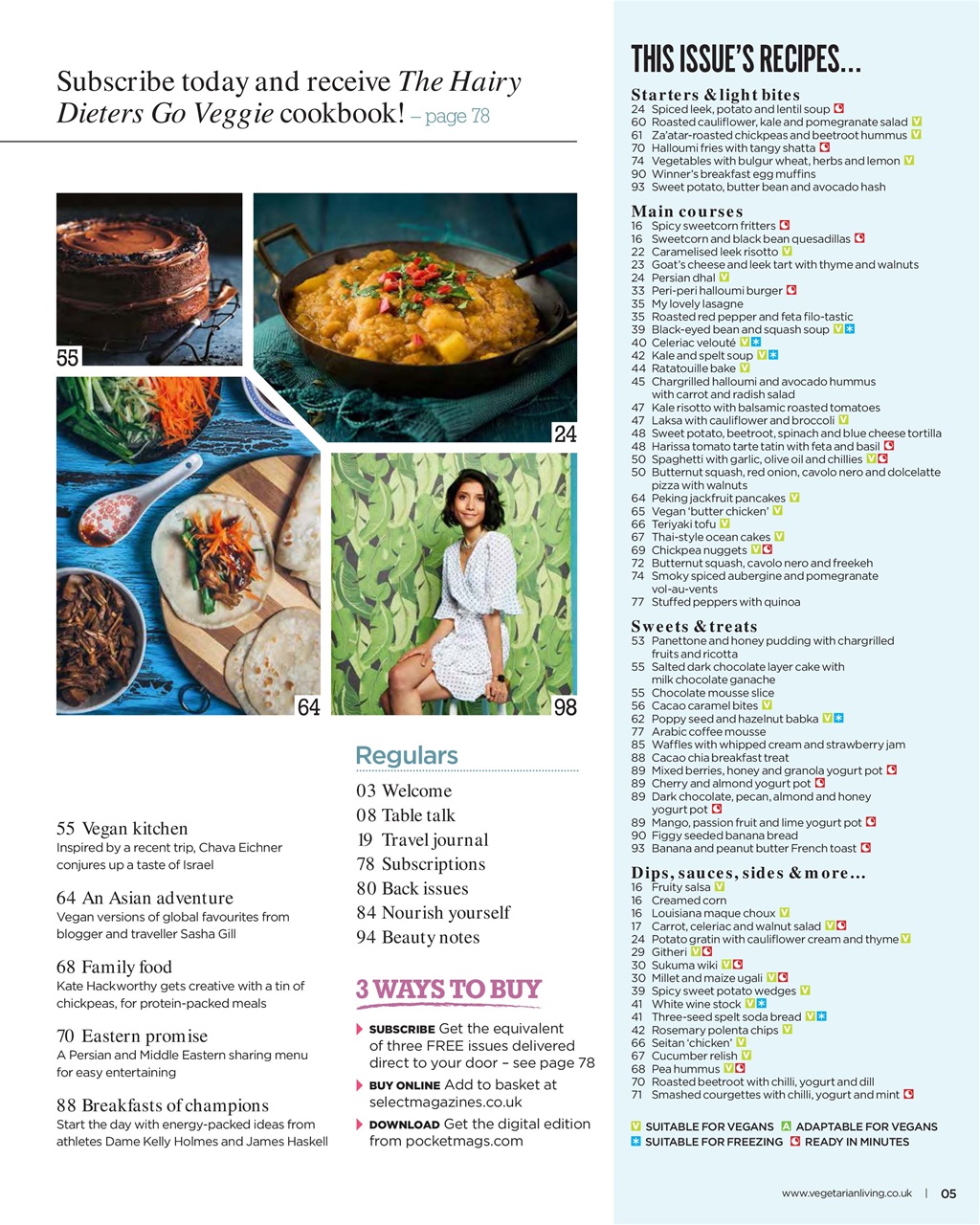 Vegetarian Living Preview Pages