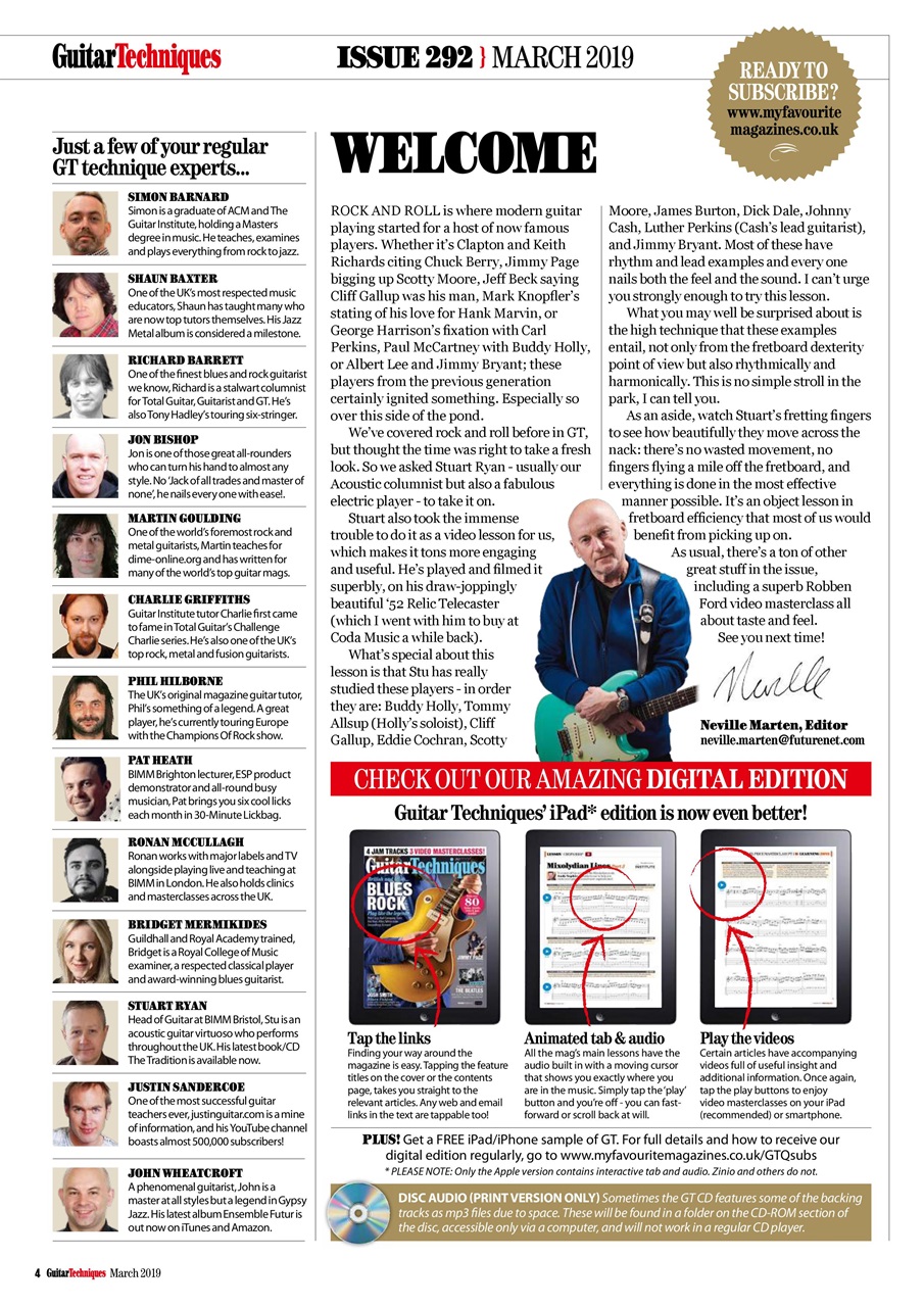 Guitar Techniques Preview Pages