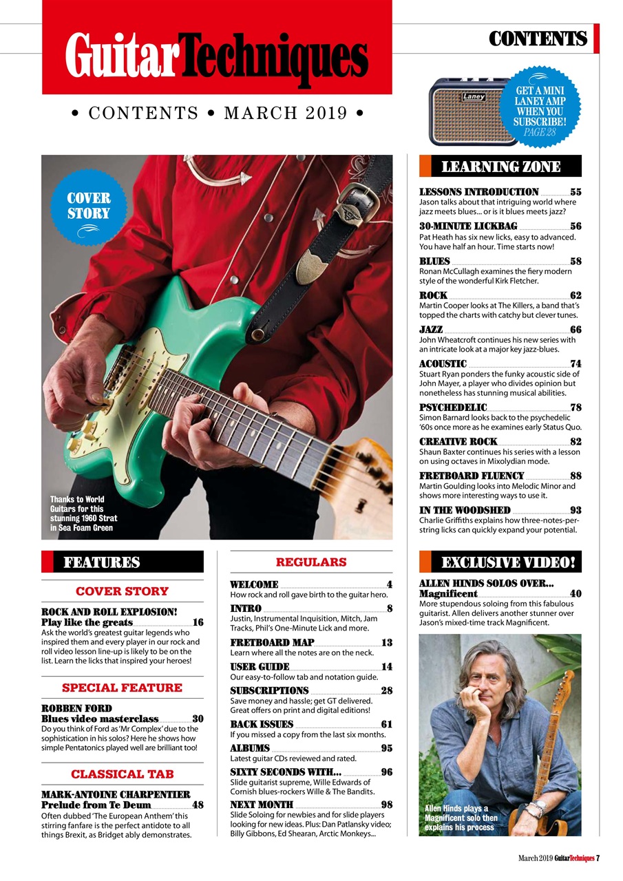 Guitar Techniques Preview Pages