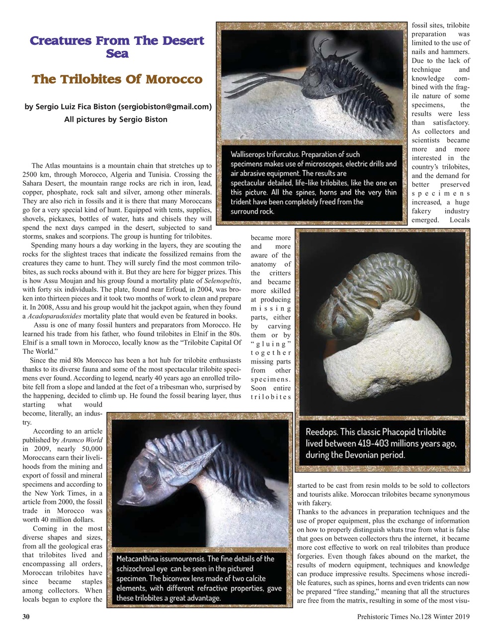 Prehistoric Times Preview Pages