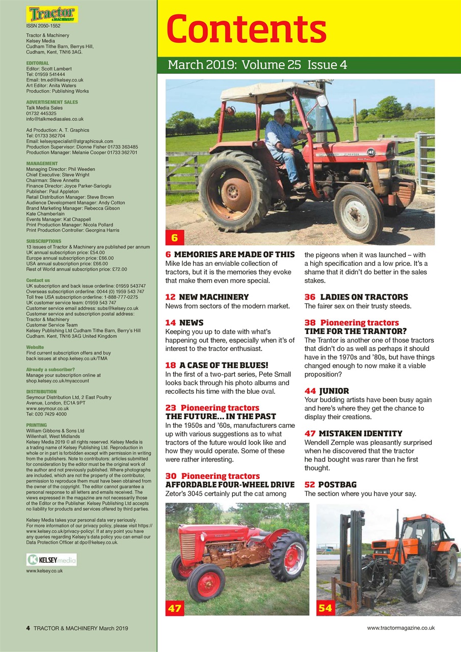 Tractor & Machinery Preview Pages
