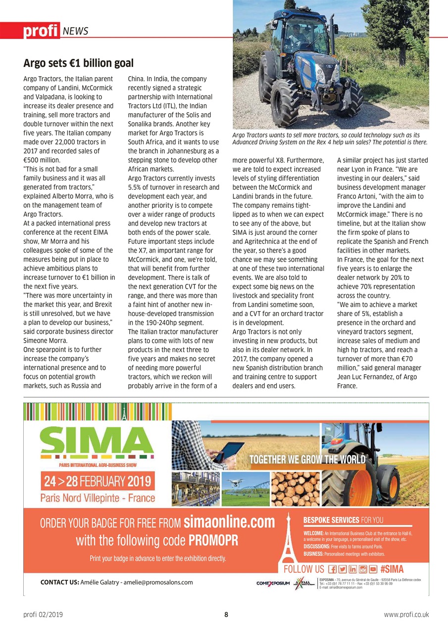 Profi International Preview Pages